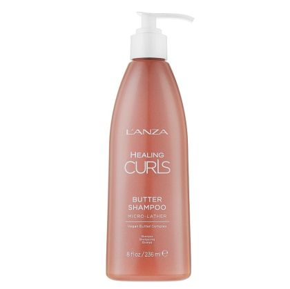 Шампоан за къдрава коса с естествени растителни масла Lanza Curls Butter Shampoo 236ml