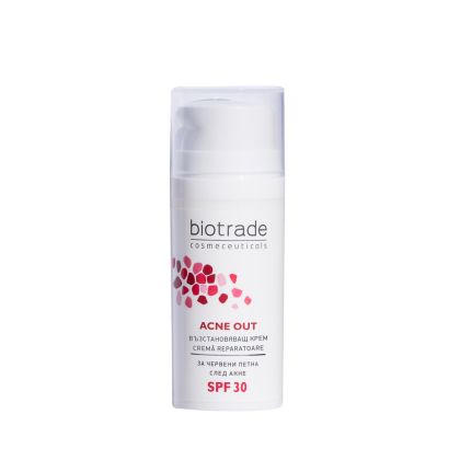 Възстановяващ и защитен крем BIOTRADE Acne Out Repair Cream SPF30 30ml
