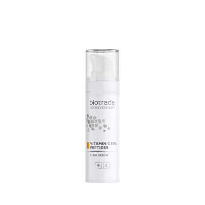 Изсветляващ и антиоксидантен серум за лице BIOTRADE Glow Serum Vitamin C 15% + Peptides 30ml