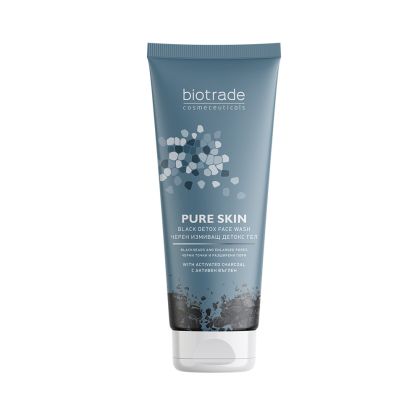 Черен измиващ детокс гел BIOTRADE Pure Skin Black Detox Cleansing Gel 200ml