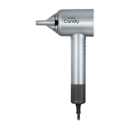 Професионален ултралек сешоар за коса с безчетков мотор ARTERO CANDY Professional Ultra-Light Hair Dryer with Brushless Motor сребърен