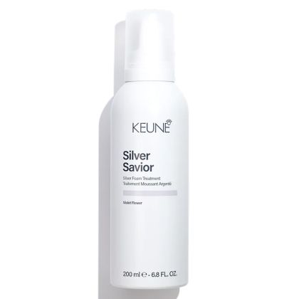 Неутрализираща матираща пяна за свеж тон на руса и сребриста коса Keune Care Silver Savior Silver Foam Treatment 200ml
