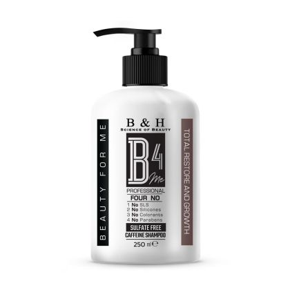 Кофеинов шампоан против косопад без сулфати B4ME Total Restore and Growth Caffeine Shampoo 250ml