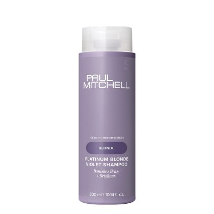 Шампоан за неутрализиране на жълти оттенъци за руса коса Paul Mitchell Blonde Platinum Blonde Violet Shampoo 300ml