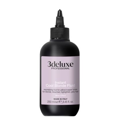 Неутрализиращ флуид за жълти и медни оттенъци 3Deluxe Professional Instant Cool Blonde Fluid 250ml