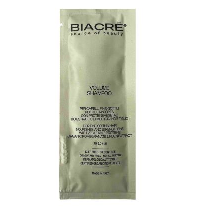 Шампоан за обем на фина и тънка коса Biacre Volume PH 5.0/5.5 Shampoo 10мл
