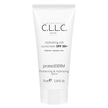 Хидратиращ слънцезащитен крем за лице C.L.L.C. by G.N. Hydrating Silk Sunscreen SPF50+ ProtectDERM 75ml