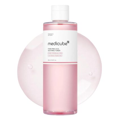 Успокяващ тонер за изравняване на тена с центела Medicube PDRN Pink Cica Soothing Toner 250ml