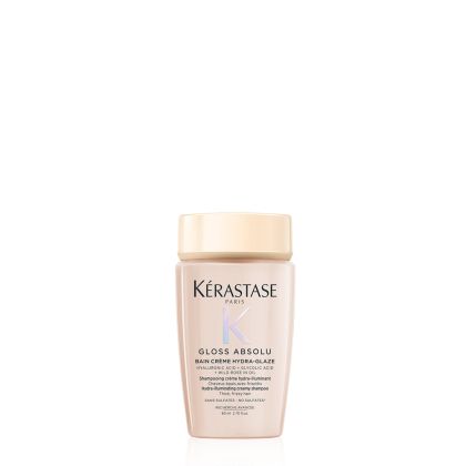 Гланциращ крем шампоан за плътна непокорна коса Kerastase Gloss Absolu Bain Creme Hydra-Glaze Shampoo Travel Size 80ml