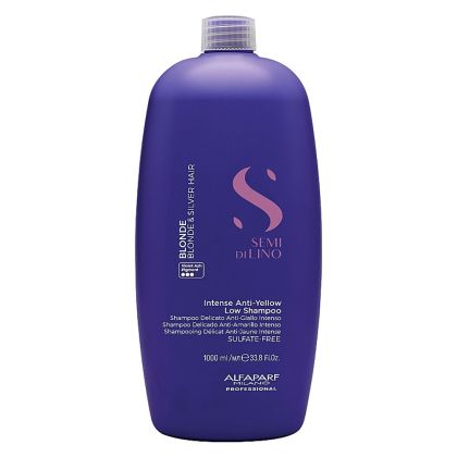 Матиращ шампоан за руса и бяла коса Alfaparf Semi Di Lino Blonde Intense Anti-Yellow Low Shampoo 1000ml