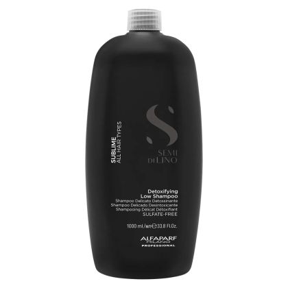 Детоксикиращ шампоан за дълбоко почистване Alfaparf Semi di Lino Sublime Detoxifying Low Shampoo 1000ml
