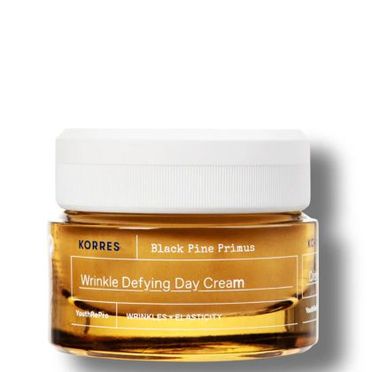 Дневен крем против първи бръчки и загуба на еластичност Korres Black Pine Primus Wrinkle Defying Day Cream 40ml