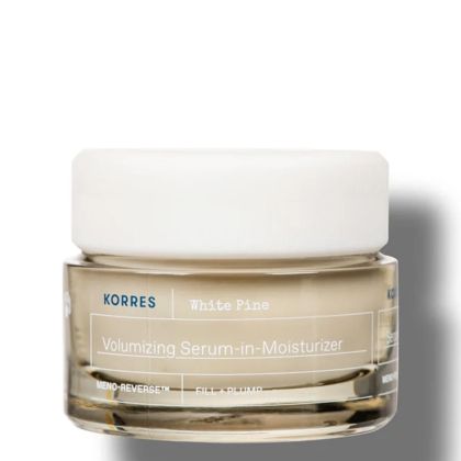 Стягащ крем-серум за дълбоки бръчки при менопауза Korres White Pine Volumizing Serum In Moisturizer 40ml