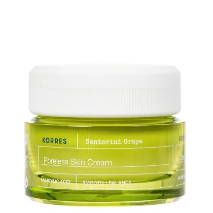 Гел-крем против пори, лъщене и несъвършенства Korres Santorini Grape Poreless Skin Cream 40ml