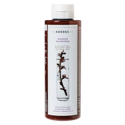 Шампоан за суха и изтощена коса с бадем и ленено семе Korres Almond And Linseed Shampoo 250ml