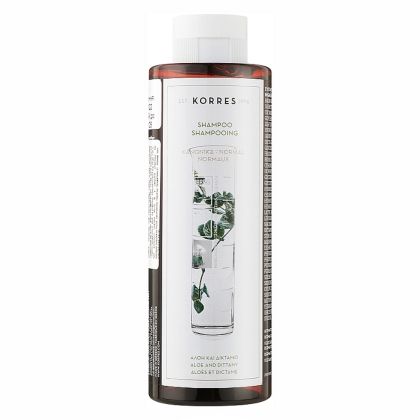 Нежен шампоан за ежедневна употреба Korres Aloe And Dittany Shampoo 250ml