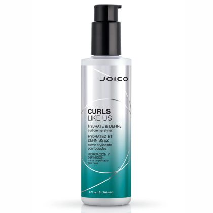 Термозащитен крем за къдрици с анти-фриз и хидратация Joico Curls Like Us Hydrate & Define Curl Creme Styler 200ml