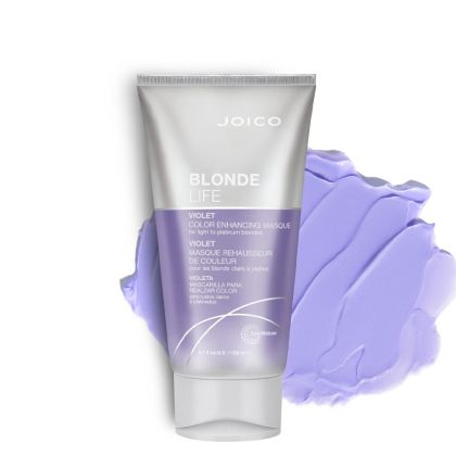Матираща маска за руса коса със студени тонове Joico Blonde Life Color Enhancing Masque Violet 150ml