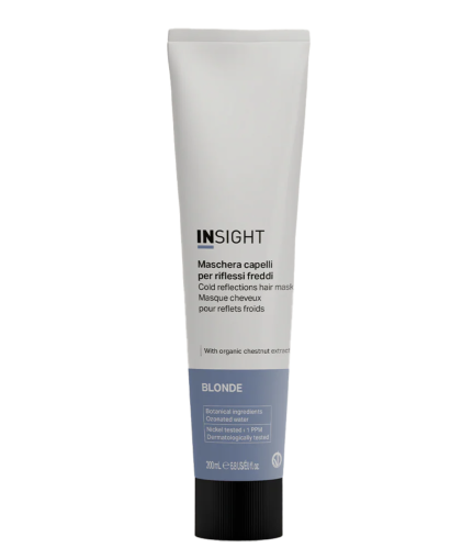Маска против жълти и медни тонове за ледено руси коси Insight Blonde Cold Reflections Hair Mask 200 ml