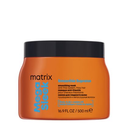 Изглаждаща анти-фриз смути маска за коса Matrix Mega Sleek Smoothie Supreme Anti-Frizz Smoothing Mask 500ml