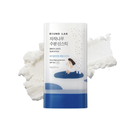 Слънцезащитен стик за лице с брезов сок ROUND LAB Birch Juice Moisturizing Sun Stick SPF 50+ PA++++ 19 g
