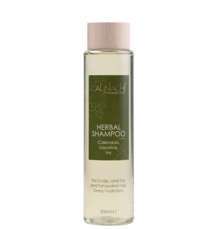 Силно хидратиращ безсулфатен билков шампоан за коса и скалп Calinachi Herbal Shampoo For Dry Damaged Hair300ml