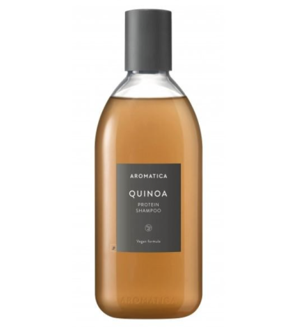 Интензивно възстановяващ протеинов шампоан за изтощена коса AROMATICA Quinoa Protein Shampoo 400 ml