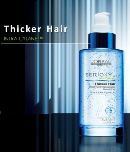 Серум за плътност на дължините на косата, обогатен с молекула INTRA CYLANE - – L`Oreal professionnel Serioxyl Thick Hair 90мл.