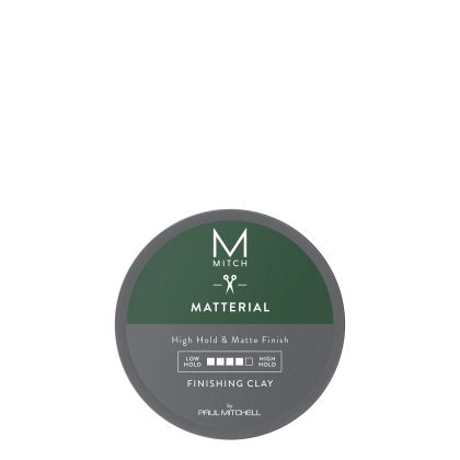 Крем глина със силна фиксация и матов финиш за мъже Paul Mitchell Mitch Matterial Clay 85g
