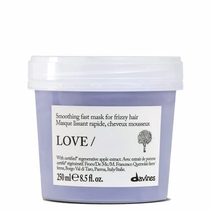 Изглаждаща маска против фриз за плътна, груба и непокорна коса Davines Essential Haircare LOVE SMOOTHING Mask 250ml