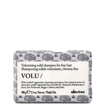 Твърд шампоан за обем за фина тънка коса Davines Essential Haircare VOLU Solid Shampoo 100g