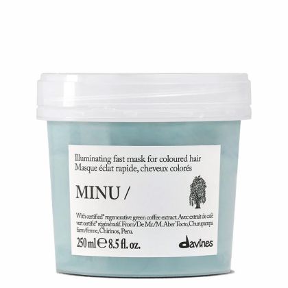 Озаряваща маска за коса против накъсване и изблeдняване на цвета Davines Essential Haircare MINU Mask 250ml