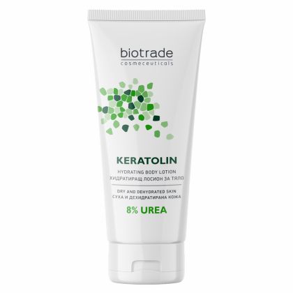 Хидратиращ лосион за тяло за суха и дехидратирана кожа BIOTRADE Keratolin Hydrating Body Lotion 8% Urea 200ml