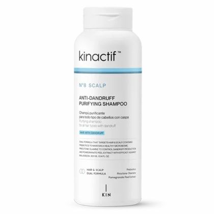 Пречистващ шампоан против пърхот Kin Cosmetics KinАctif N°8 Scalp Anti-Dandruff Purifying Shampoo 300ml
