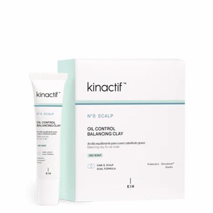 Балансираща глина за мазен скалп Kin Cosmetics KinАctif N°8 Scalp Oil Control Balancing Clay 3 x 15ml