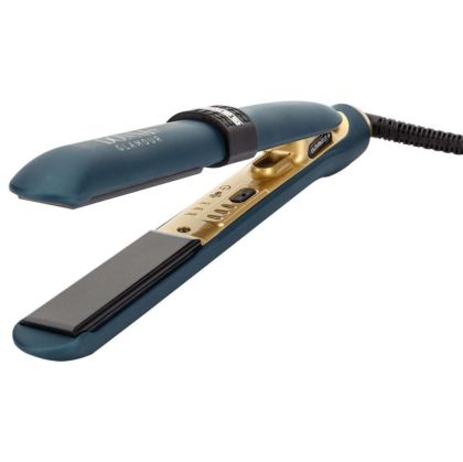 Професионална преса за коса с керамични плочи и диамантен прах Gamma+ Donna Piu Glamour Dark Teal