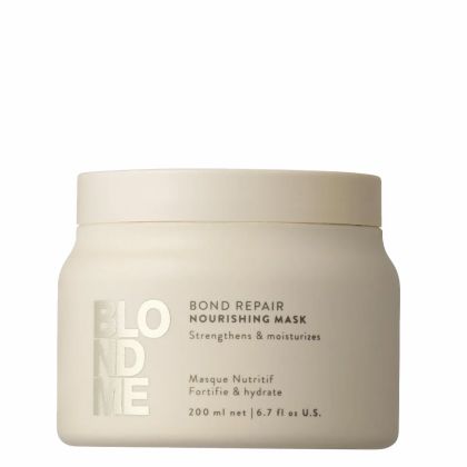 Подхранваща маска за руса, изсветлена и третирана коса Schwarzkopf Professional BLONDME Bond Repair Nourishing Mask 200ml