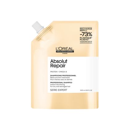 Пълнител за възстановяващ шампоан за много изтощена коса Loreal Professionnel Absolut Repair Gold Shampoo Refill 500ml
