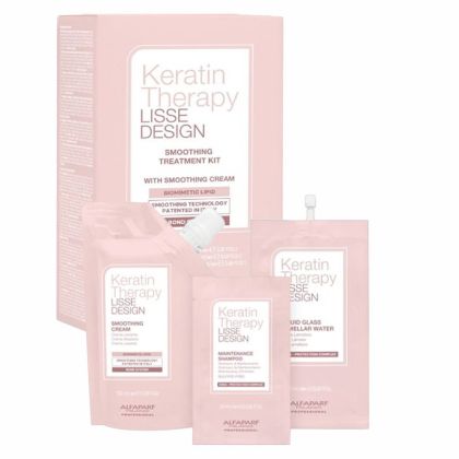 Комплект за изглаждане и анти-фриз контрол у дома Alfaparf Lisse Design Keratin Therapy Smoothing Treatment Kit