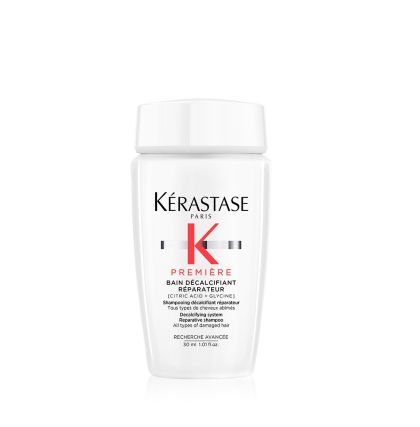 МИНИ ПРОДУКТ Декалциращ възстановяващ шампоан за увредена коса Kérastase Première 30мл