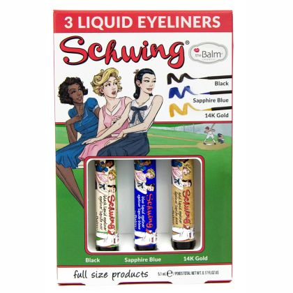 Комплект течни очни линии theBalm Schwing Liquid Eyeliner Trio 3 x 1,7ml