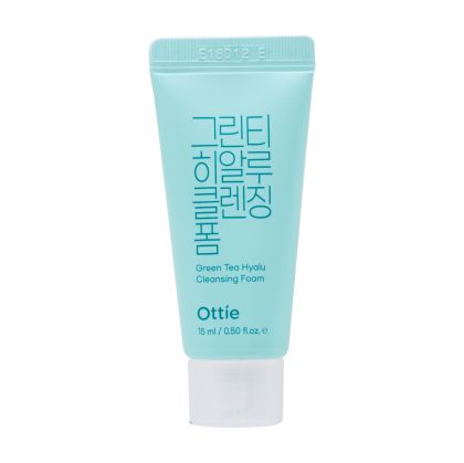 Почистваща пяна за лице със зелен чай и хиалуронова киселина Ottie Green Tea Hyalu Cleansing Foam 120ml