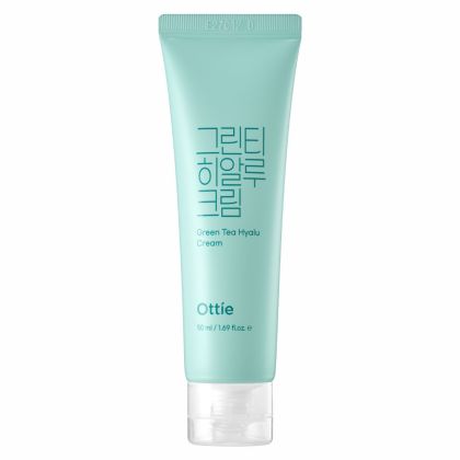 Хидратиращ крем за лице със зелен чай и хиалуронова киселина Ottie Green Tea Hyalu Cream 50ml