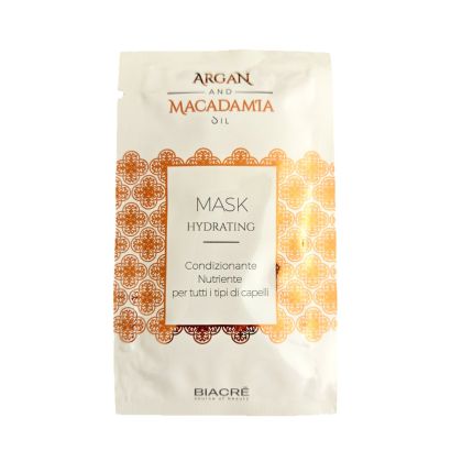 Хидратираща маска с арган и макадамия за всеки тип коса Biacre Argan & Macadamia Mask Hydrating 10ml