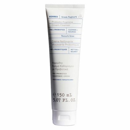 Измивна крем-пяна за лице с пре и пробиотици Korres Greek Yoghurt Probiotic Foaming Cream Cleanser 150ml