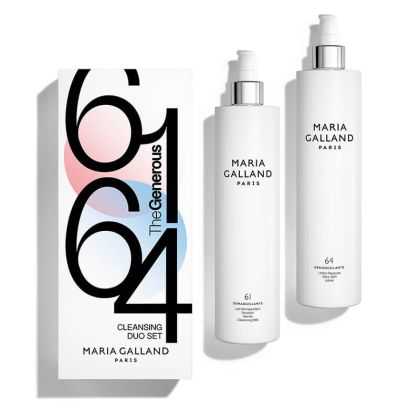 Лимитиран XL комплект за нежно почистване и тонизиране Maria Galland 61XL & 64XL Duo Démaquillant 2x400ml