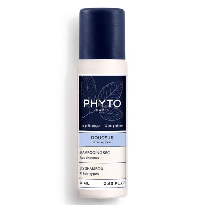 Сух шампоан за незабавно освежаване и обем Phyto Douceur Softness Dry Shampoo 75ml