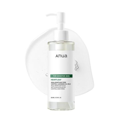 Почистващо масло за лице за чувствителна кожа ANUA Heartleaf Pore Control Cleansing Oil Mild 200ml