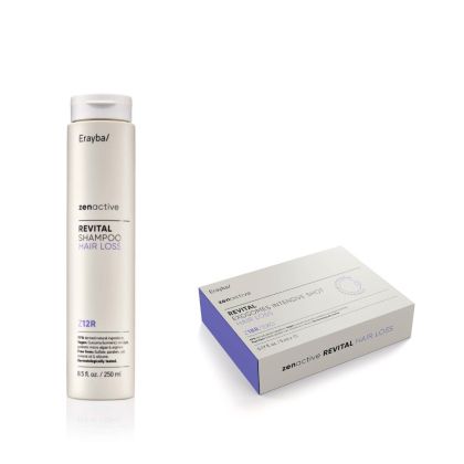 Пребиотичен ревитализиращ комплект за слаба коса и косопад Erayba Zen Active Hair Loss Duo 