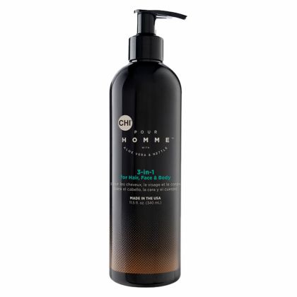 Измивен гел 3-в-1 за коса, лице и тяло за мъже CHI Pour Homme 3-in-1 Hair, Face & Body Wash 340ml
